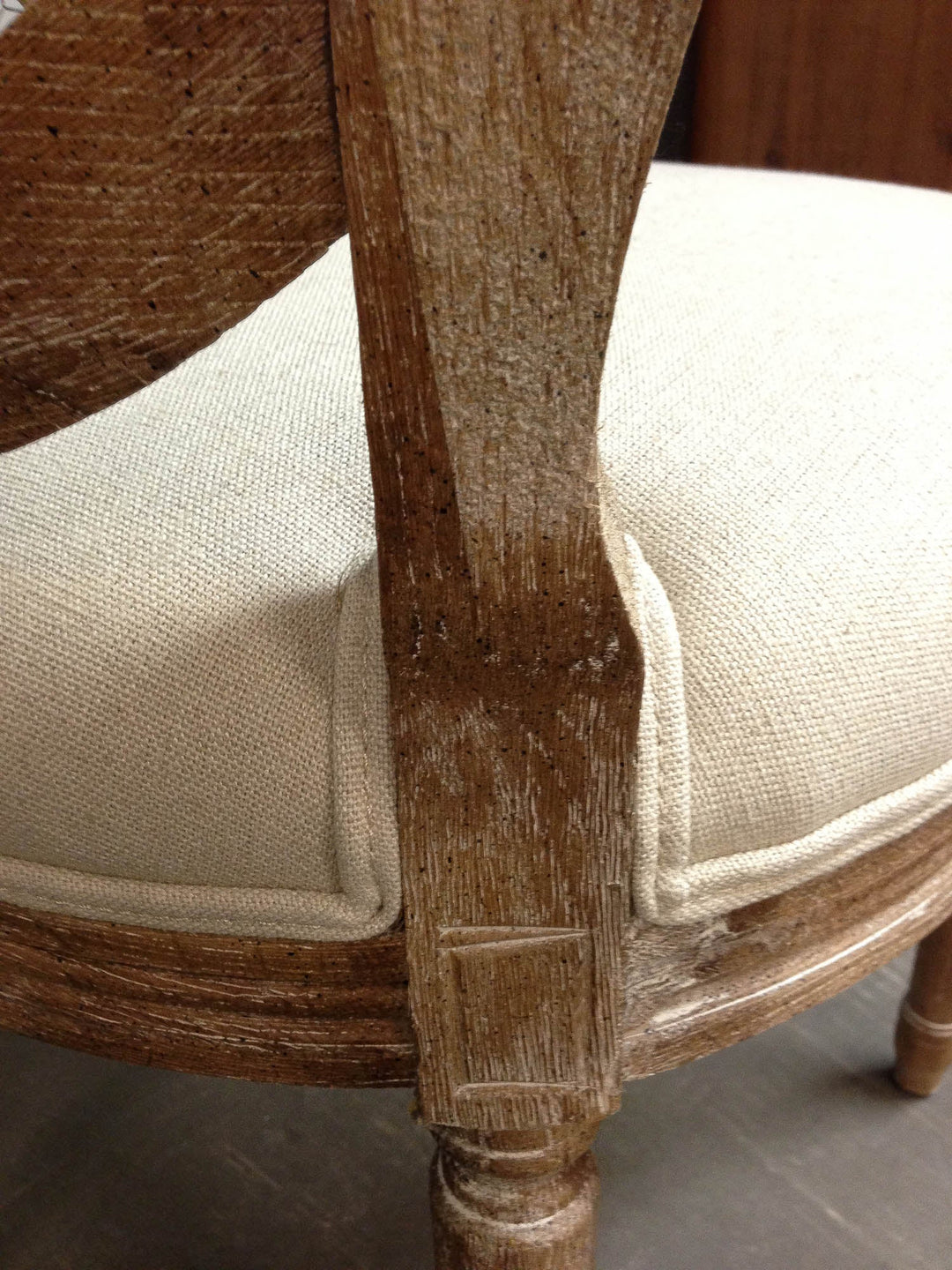 Napoleon Cane Back Dining Chair in Antique Linen - dining chair by LH Imports - Whats New Furniture Portland OR