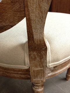 Napoleon Cane Back Dining Chair in Antique Linen - dining chair by LH Imports - Whats New Furniture Portland OR