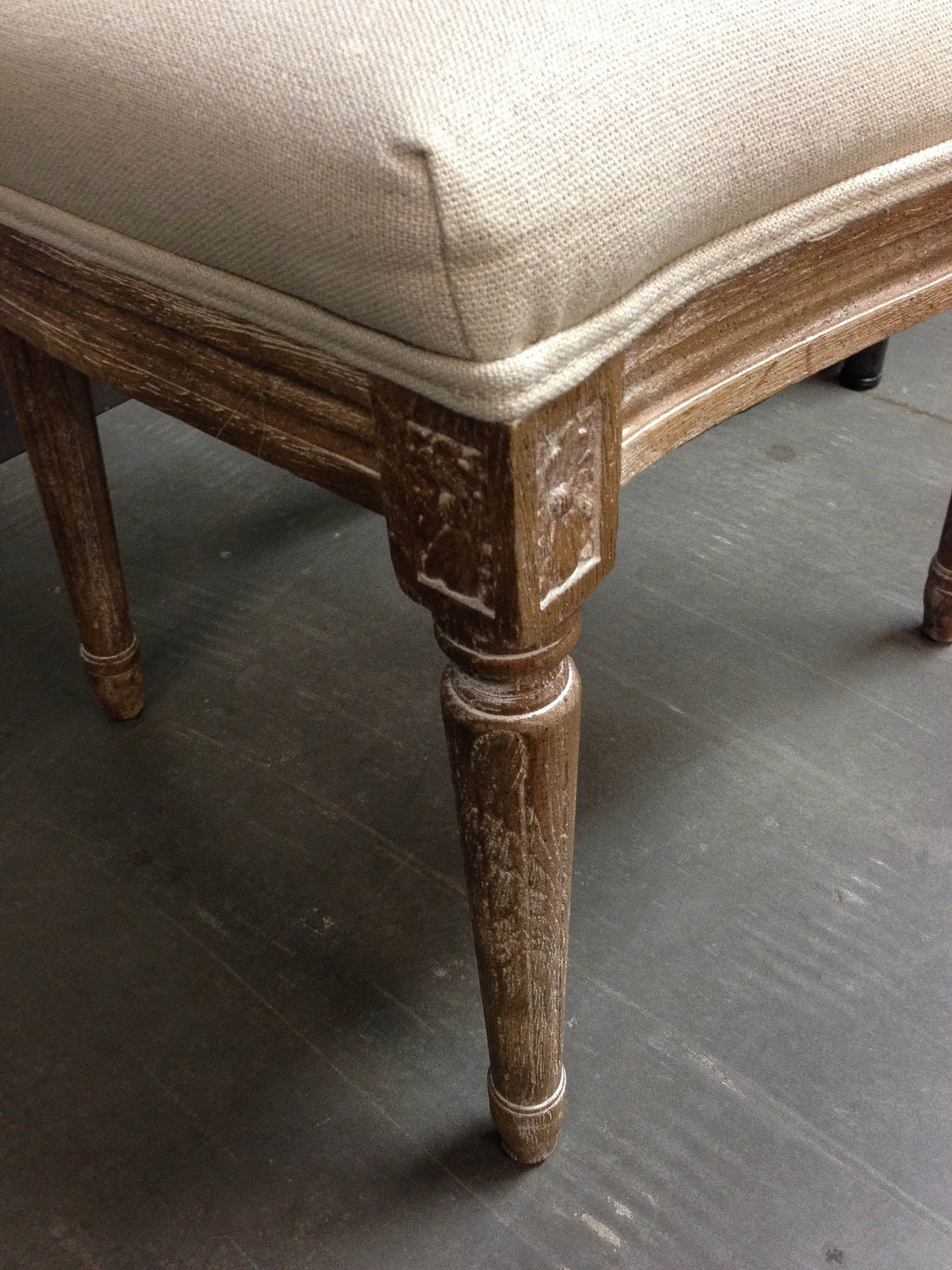 Napoleon Cane Back Dining Chair in Antique Linen - dining chair by LH Imports - Whats New Furniture Portland OR
