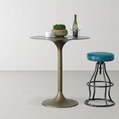 Nature Low Round Grass and Concrete Pot - home decor by LH Imports - Whats New Furniture Portland OR