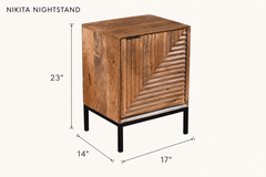 Nikita Nightstand dimensions - What&