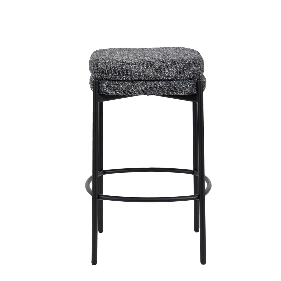 Nina Counter Stool in Chunky Grey - counter stool by LH Imports - Whats New Furniture Portland OR