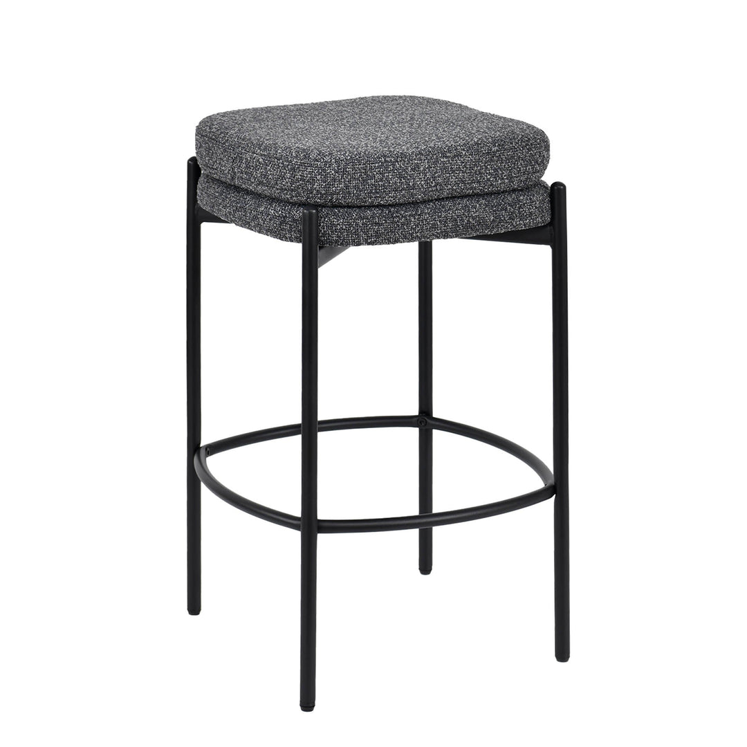 Nina Counter Stool in Chunky Grey - counter stool by LH Imports - Whats New Furniture Portland OR