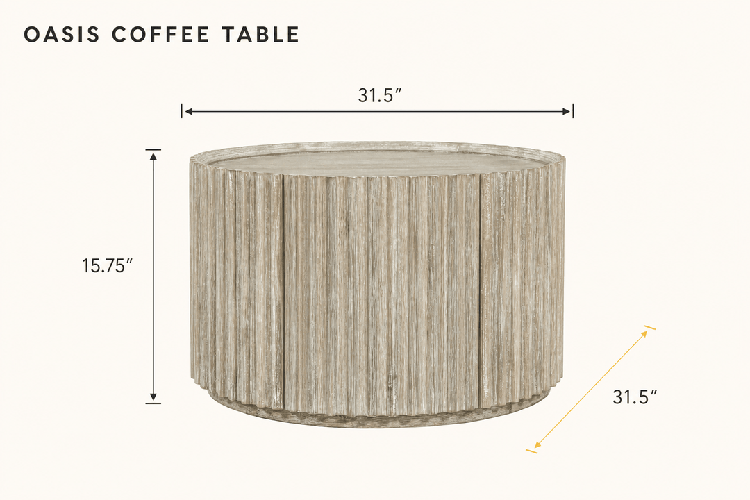 Oasis Coffee Table dimensions - What&