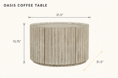 Oasis Coffee Table dimensions - What&