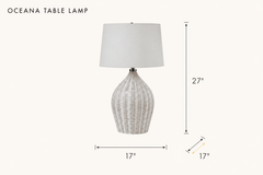 Oceana Table Lamp dimensions - What&
