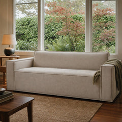 Olga Sofa styled in Portland Sellwood cottage living room - Whats New Furniture