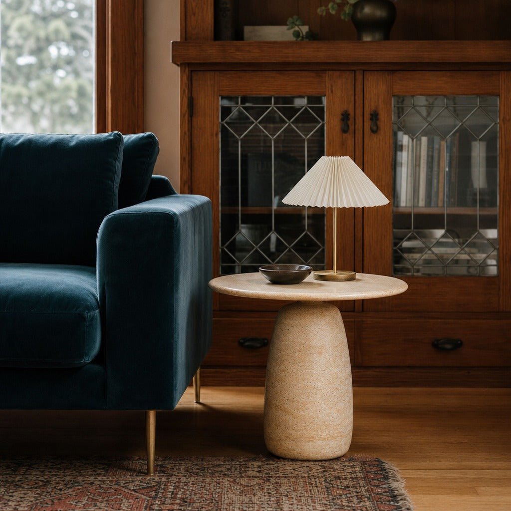 Olympia Low Side Table in Low styled in Portland Ladd&