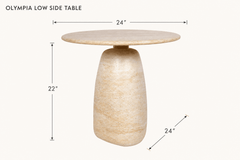 Olympia Low Side Table dimensions - What&