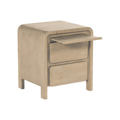 Opera 2 Drawer Nightstand in Scrubbed Teak - nightstand by LH Imports - Whats New Furniture Portland OR