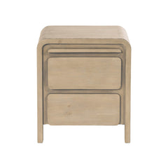 Opera 2 Drawer Nightstand in Scrubbed Teak - nightstand by LH Imports - Whats New Furniture Portland OR