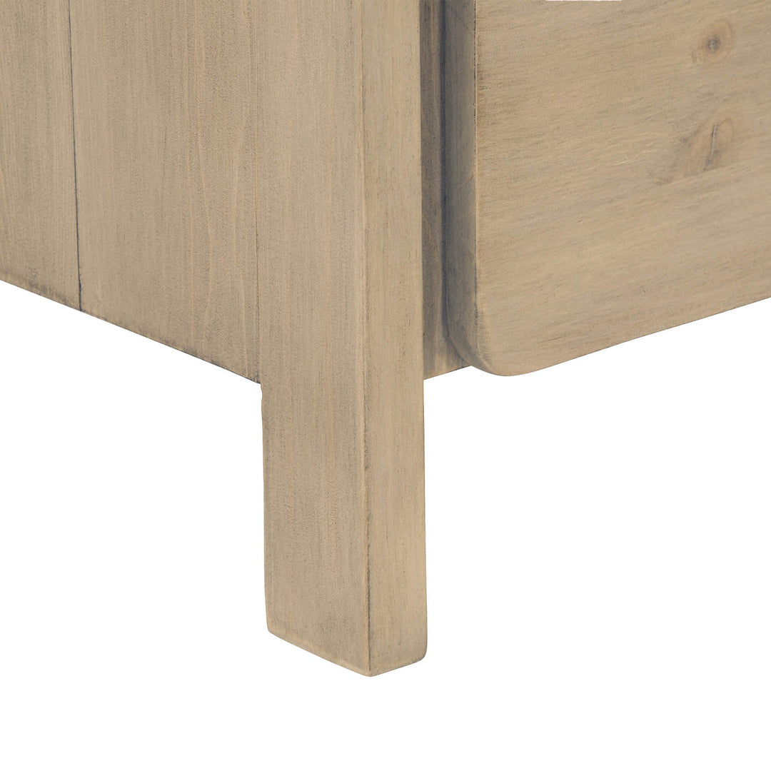 Opera 2 Drawer Nightstand in Scrubbed Teak - nightstand by LH Imports - Whats New Furniture Portland OR