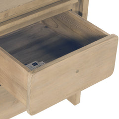 Opera 2 Drawer Nightstand in Scrubbed Teak - nightstand by LH Imports - Whats New Furniture Portland OR