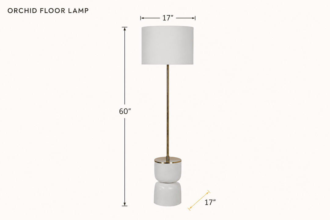 Orchid Floor Lamp dimensions - What&