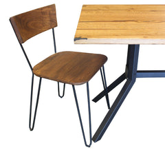 Organic Dining Chair in Matte Brown - dining chair by LH Imports - Whats New Furniture Portland OR