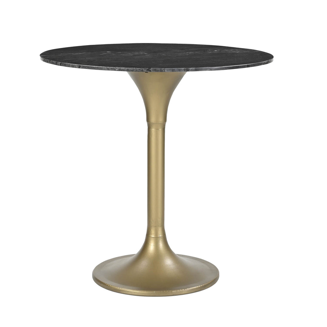 Pandora Bistro Table in Italian Black Marble - dining table by LH Imports - Whats New Furniture Portland OR