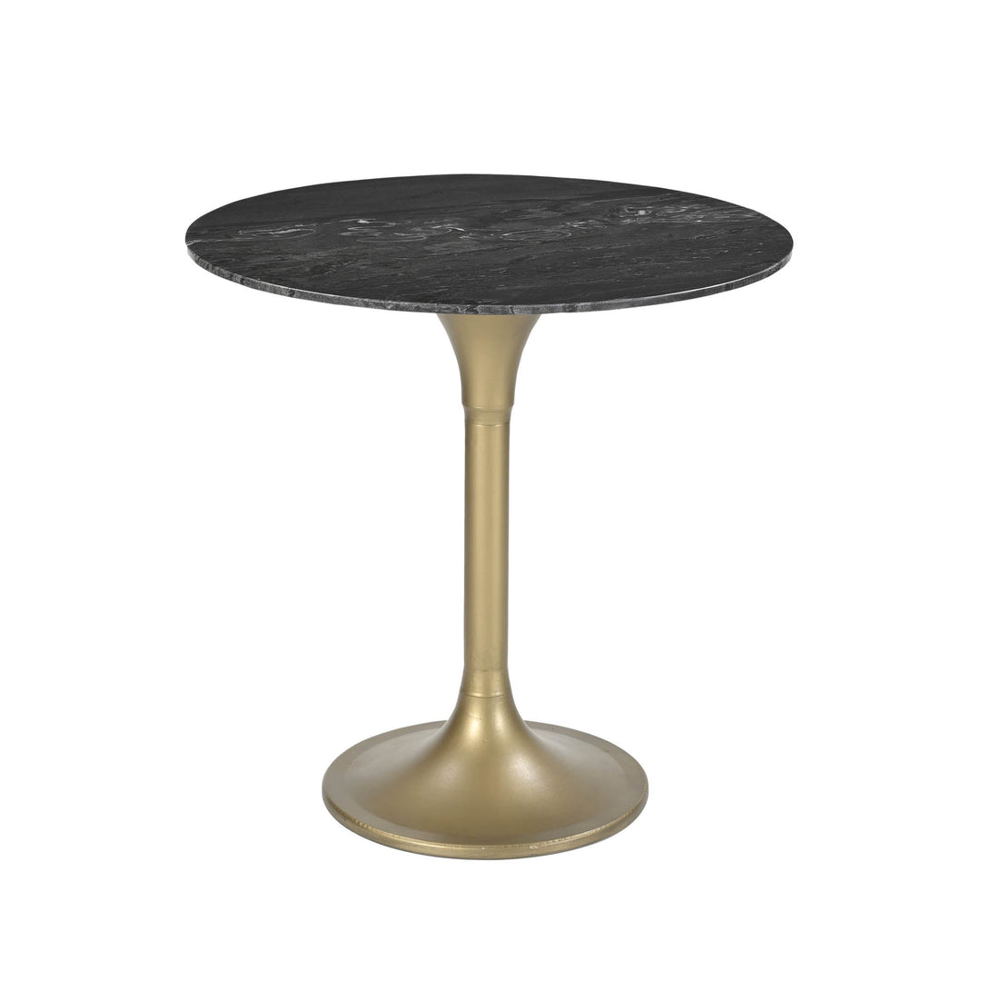 Pandora Bistro Table in Italian Black Marble - dining table by LH Imports - Whats New Furniture Portland OR