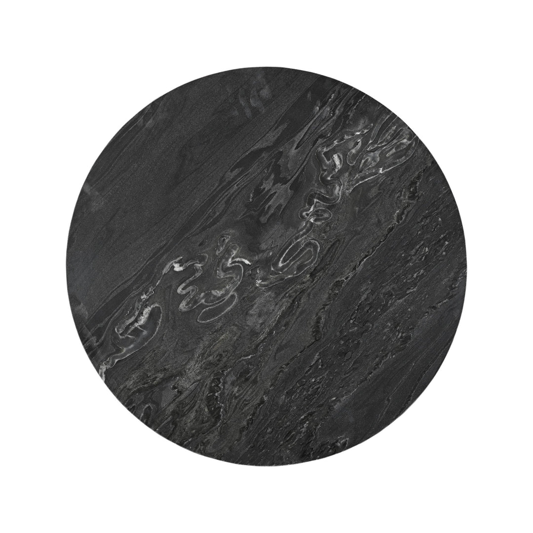 Pandora Bistro Table in Italian Black Marble - dining table by LH Imports - Whats New Furniture Portland OR