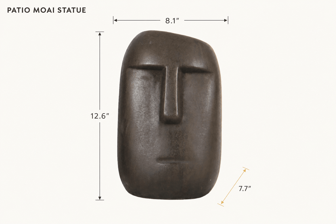 Patio Moai Statue dimensions - What&