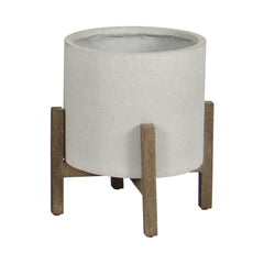 PATIO ROUND STANDING POT in Natural Stone - studio - LH Imports - Whats New Furniture Portland OR