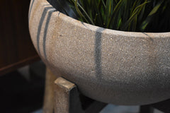 Patio Standing Urn Large in Brown Stone - home decor by LH Imports - Whats New Furniture Portland OR