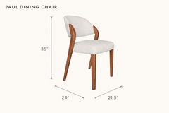 Paul Dining Chair dimensions - What&