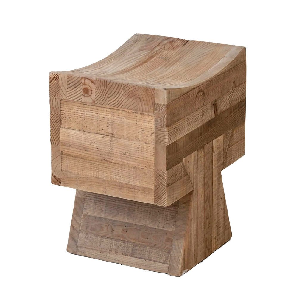 Pieta Reclaimed Pine Stool - Whats New Furniture - Portland, Oregon