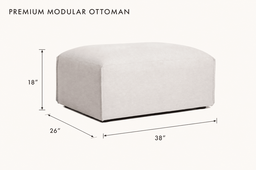 Premium Modular Ottoman dimensions - What&