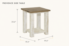 Provence Side Table dimensions - What&