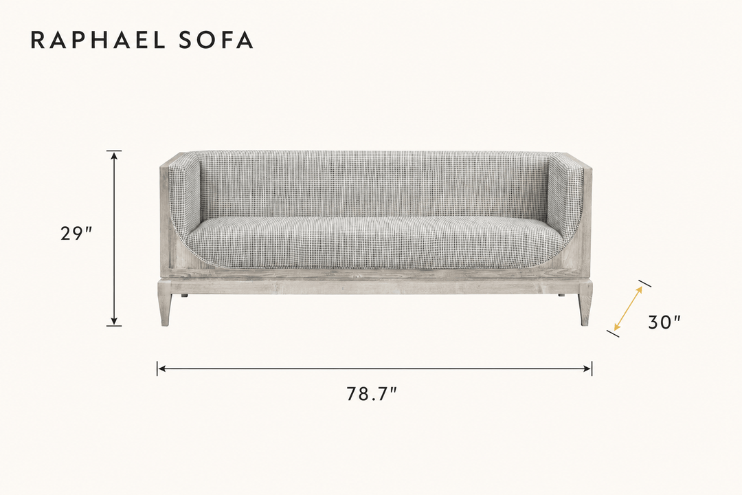 Raphael Sofa dimensions - What&