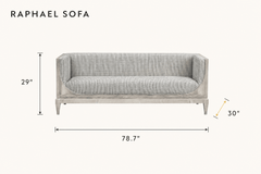 Raphael Sofa dimensions - What&