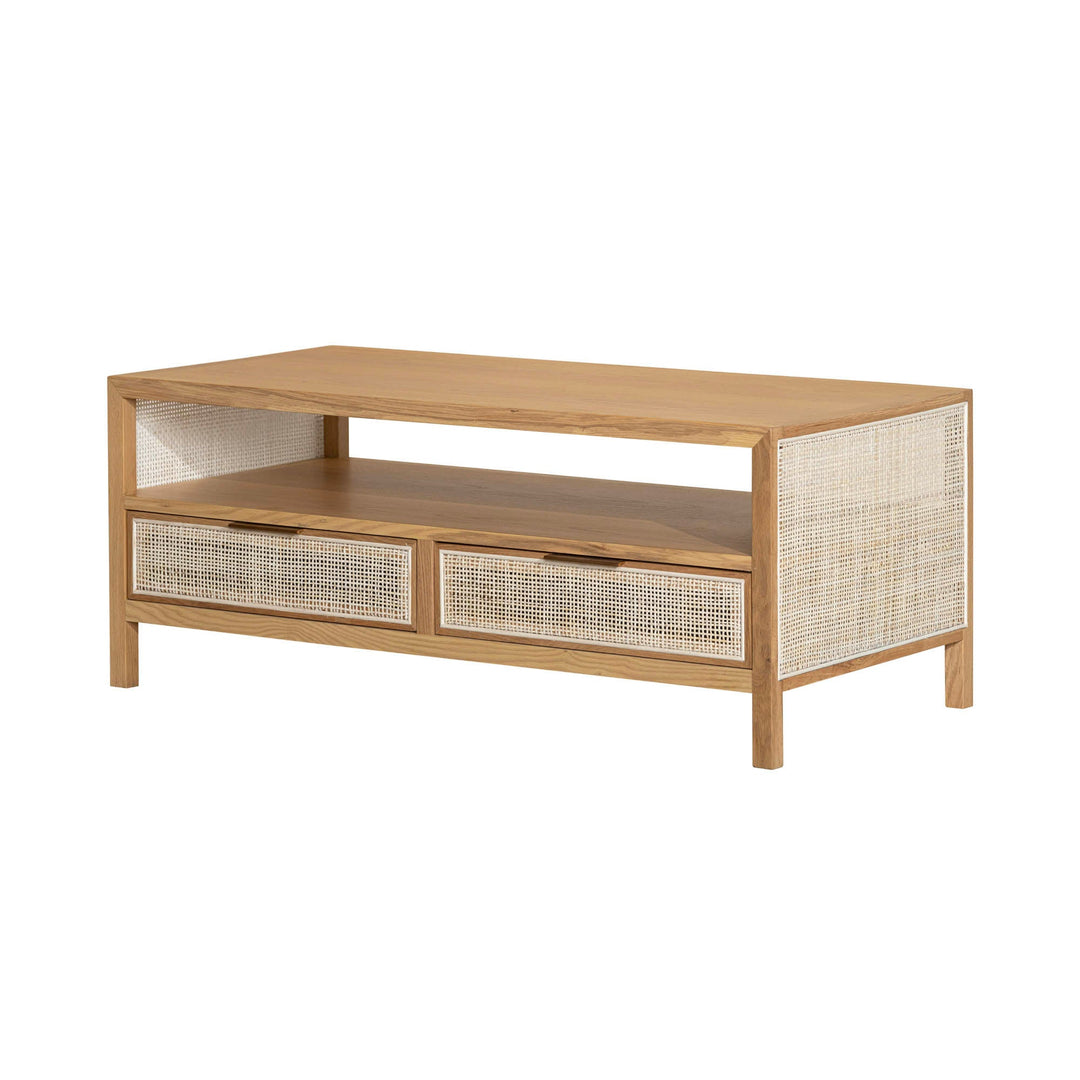 Rattan Coffee Table in Natural - coffee table by LH Imports - Whats New Furniture Portland OR