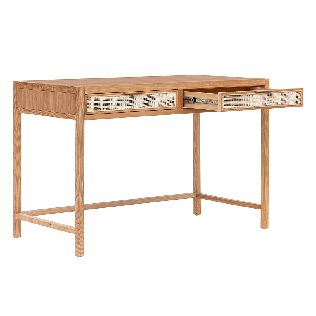 Rattan Desk in Natural - desk by LH Imports - Whats New Furniture Portland OR