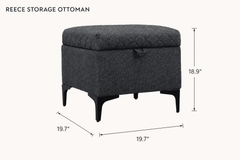 Reece Storage Ottoman dimensions - What&
