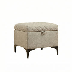 Reece Storage Ottoman in Tan - Whats New Furniture Portland