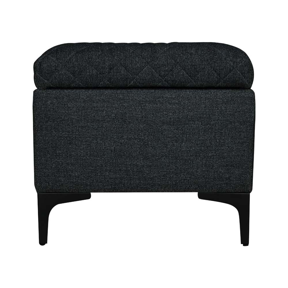 Reece Storage Ottoman in Charcoal Grey - ottoman by LH Imports - Whats New Furniture Portland OR