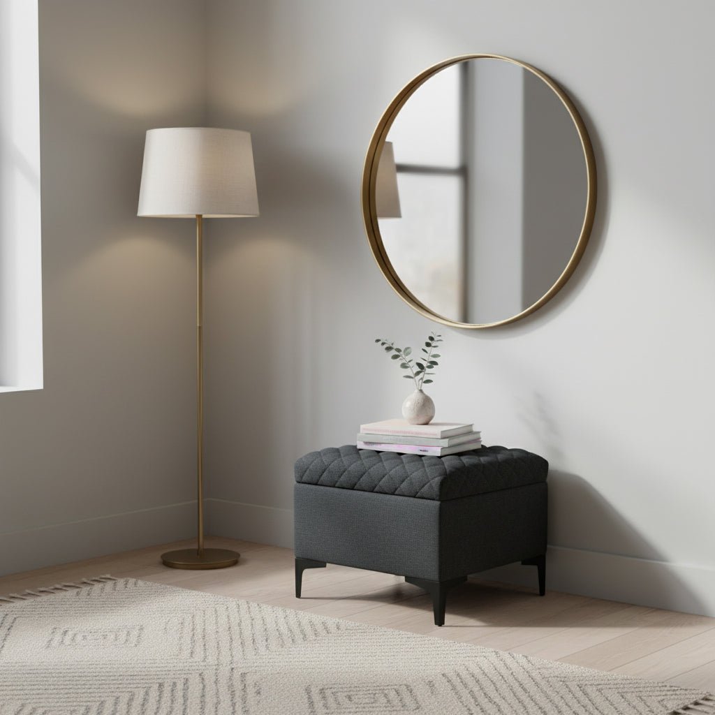 Reece Storage Ottoman - Whats New Furniture Portland OR
