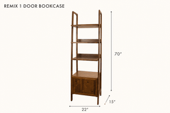 Remix 1 Door Bookcase dimensions - What&