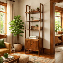 Remix Bookcase - back view - mid-century modern bookcases - Whats New Furniture Portland OR