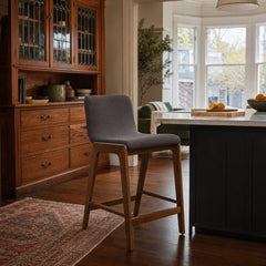 Remix Counter Stool in Gray styled in Portland NW 23rd Victoriwith bay window kitchen - Whats New Furniture