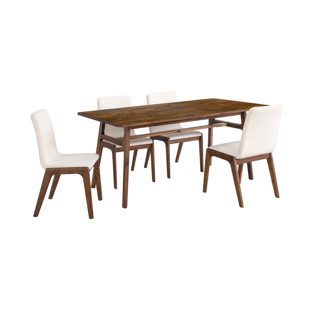 Remix Dining Table Set with Cream Chairs - dining table by LH Imports - Whats New Furniture Portland OR
