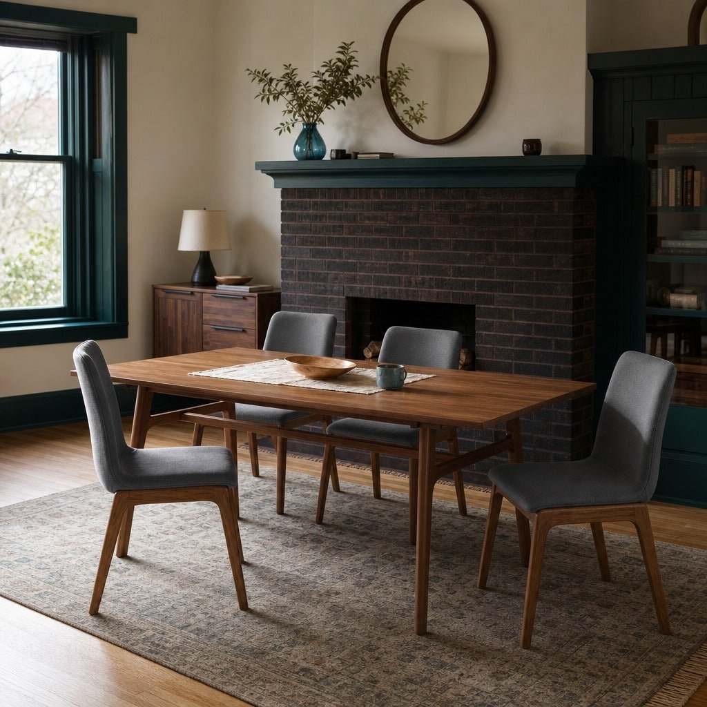 Remix Dining Table Set with Grey Chairs styled in Portland Ladd&
