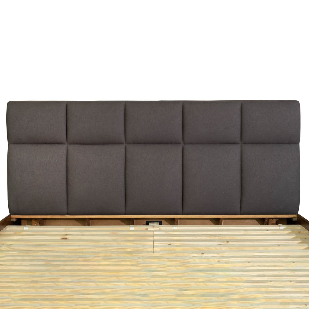 Remix King Bed in Grey - bed by LH Imports - Whats New Furniture Portland OR