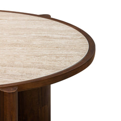 Remix Round Coffee Table in Travertine - coffee table by LH Imports - Whats New Furniture Portland OR