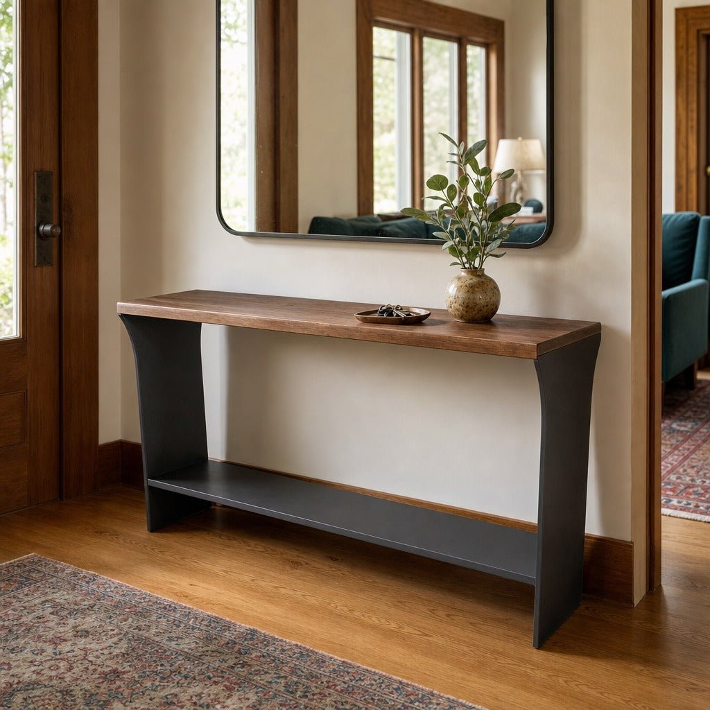 Restore Live Edge Console Table styled in Portland Ladd&