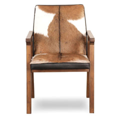 Rio Cool Armchair - Brown Mindi Oak, Leather/Goat Hair - Whats New Furniture - Portland, Oregon