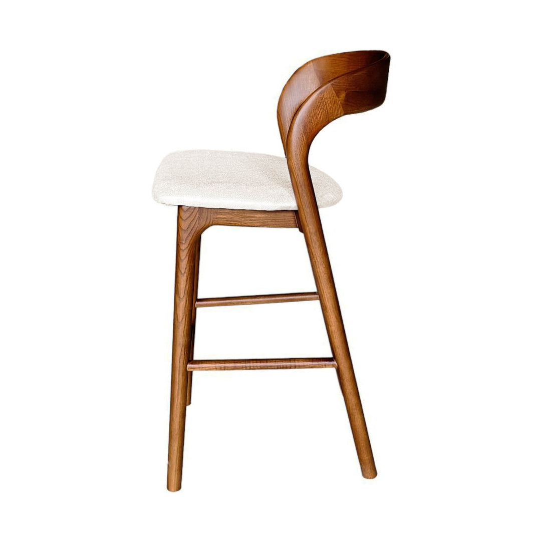 Rotondo Counter Stool in Walnut Brown - counter stool by LH Imports - Whats New Furniture Portland OR