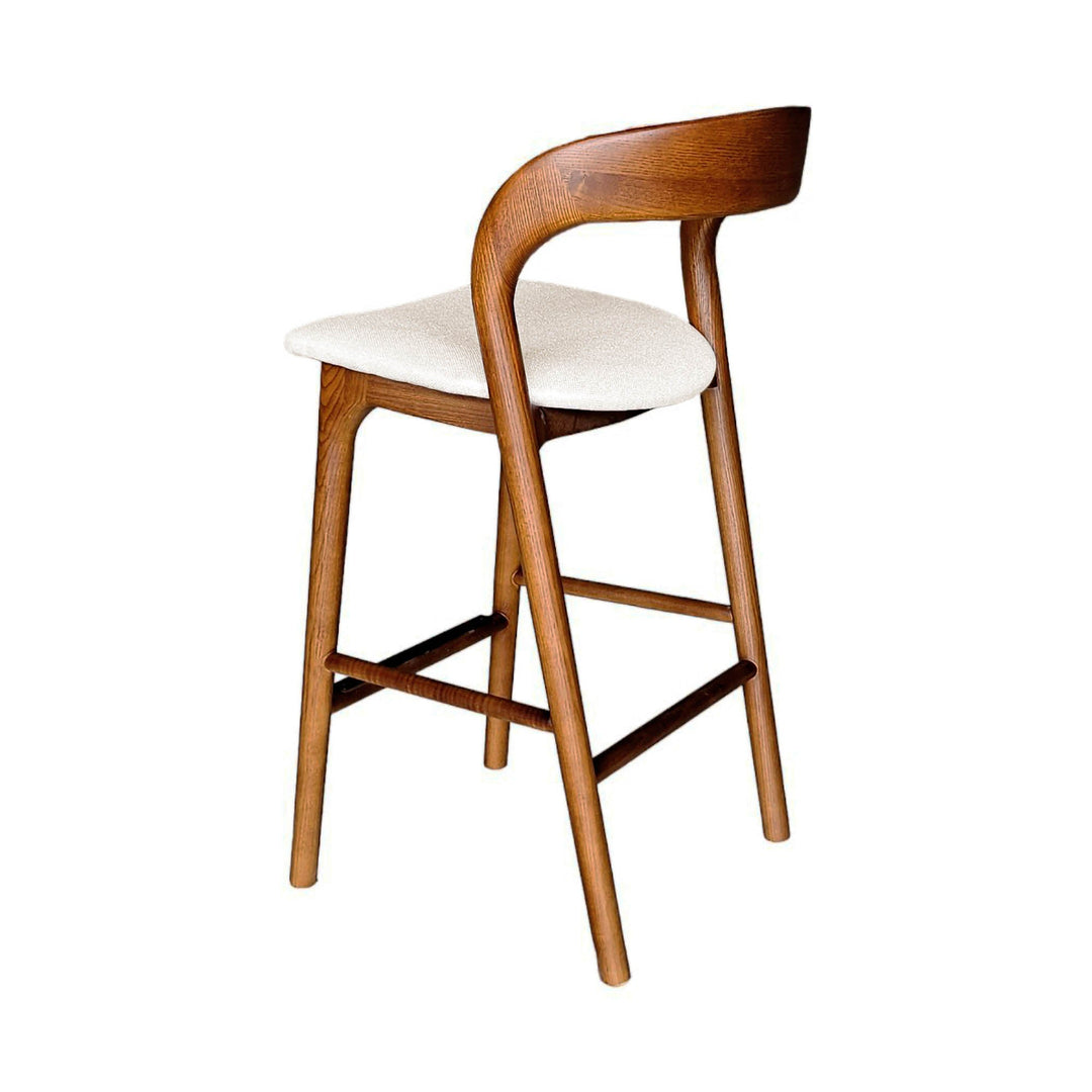 Rotondo Counter Stool in Walnut Brown - counter stool by LH Imports - Whats New Furniture Portland OR