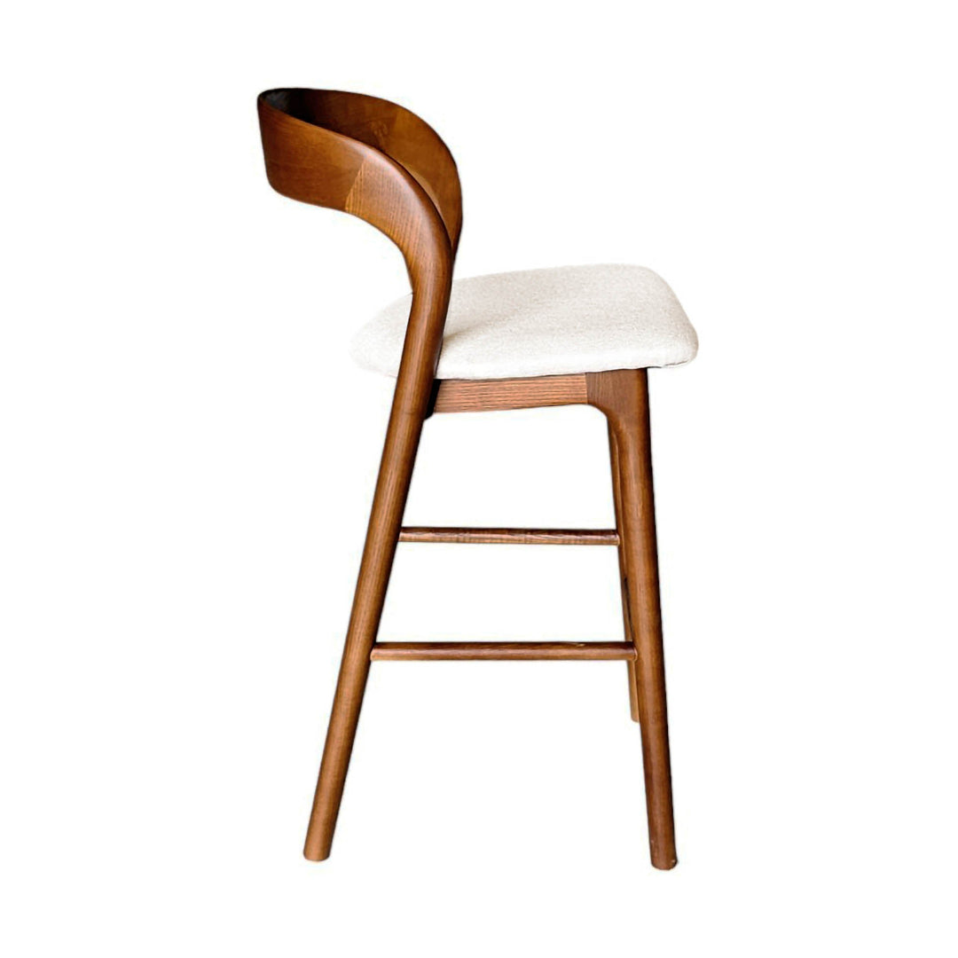 Rotondo Counter Stool in Walnut Brown - counter stool by LH Imports - Whats New Furniture Portland OR