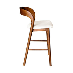 Rotondo Counter Stool in Walnut Brown - counter stool by LH Imports - Whats New Furniture Portland OR